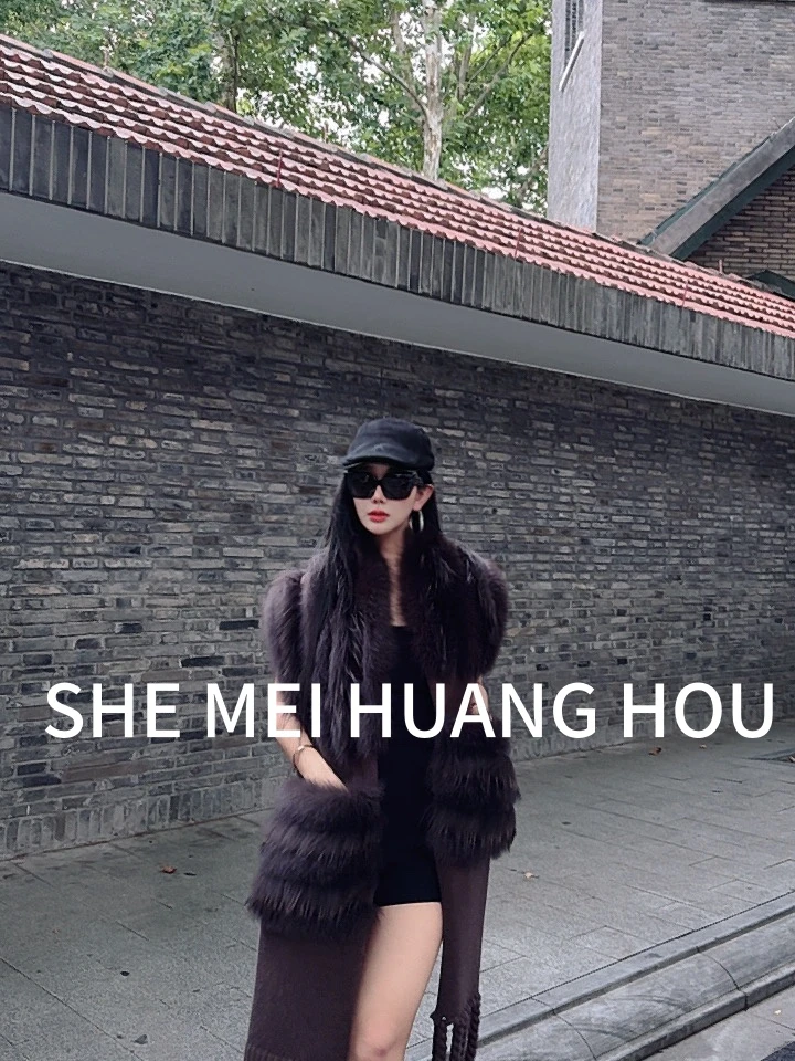 （格调出街）原创设计师款狸毛围巾13268