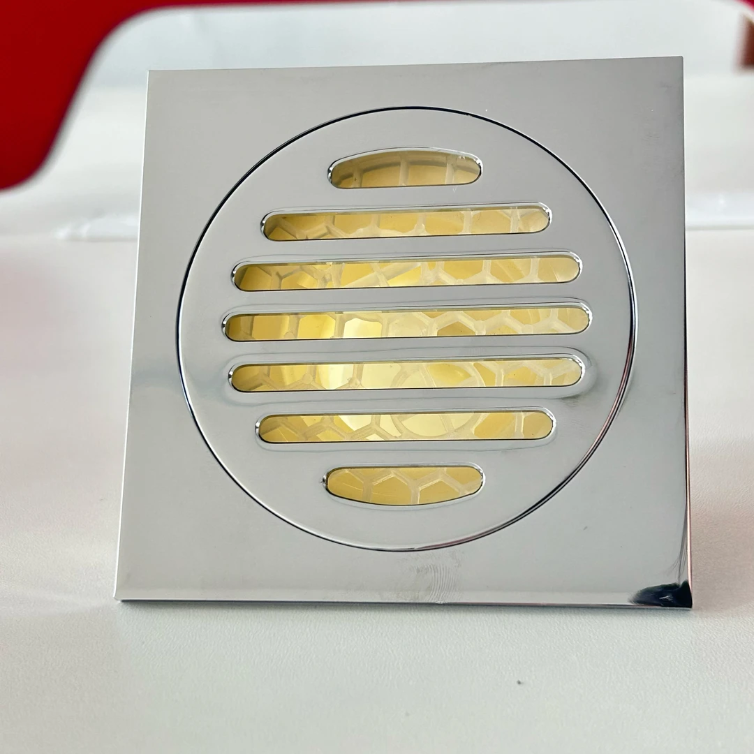 奶油风全铜地漏卫生间防臭浴室淋浴房下水道通用大排量3902