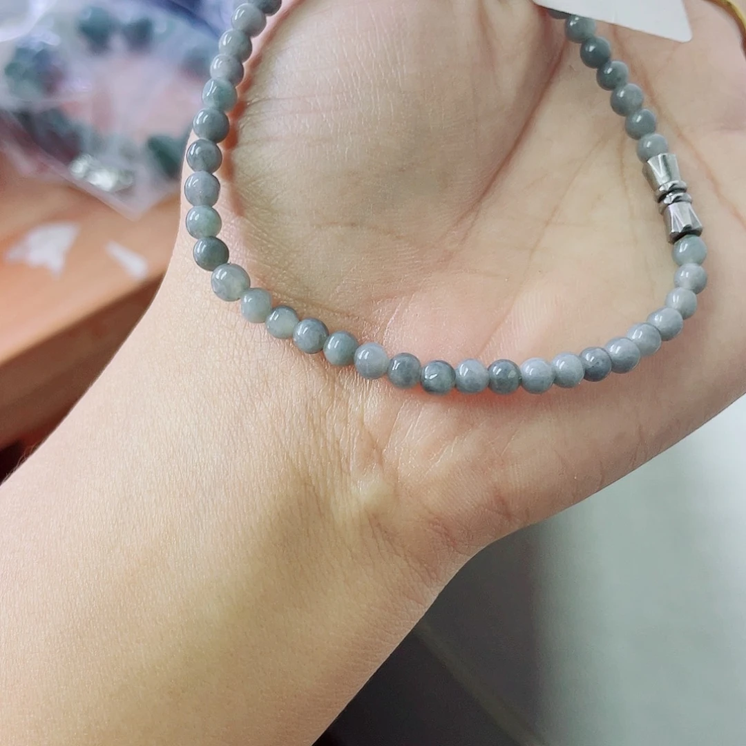 未镶嵌定制翡翠珠串