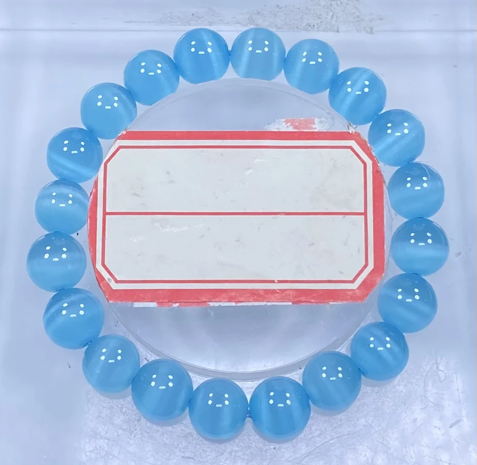 浅蓝猫眼10mm手串发一条B113