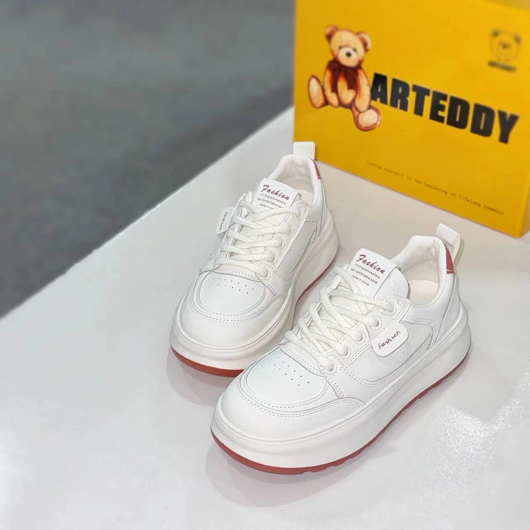 【泰迪熊】春季百搭舒适时尚厚底小白鞋潮流休闲女鞋TDX80-9 5471
