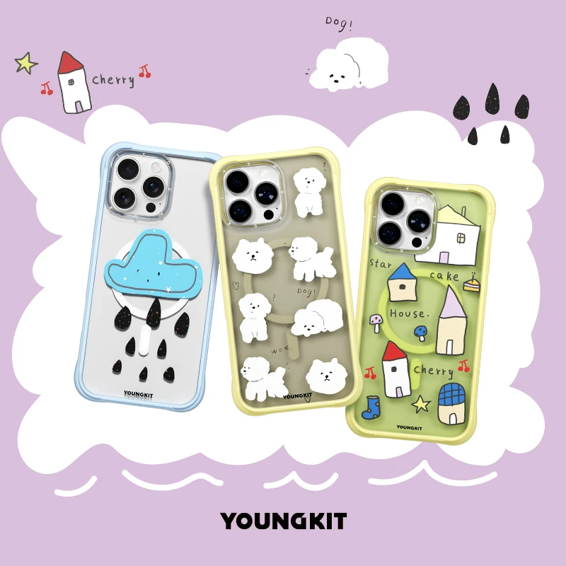 猿气&宠萌系列适用苹果16/14可拆卸背板液态硅胶手机壳