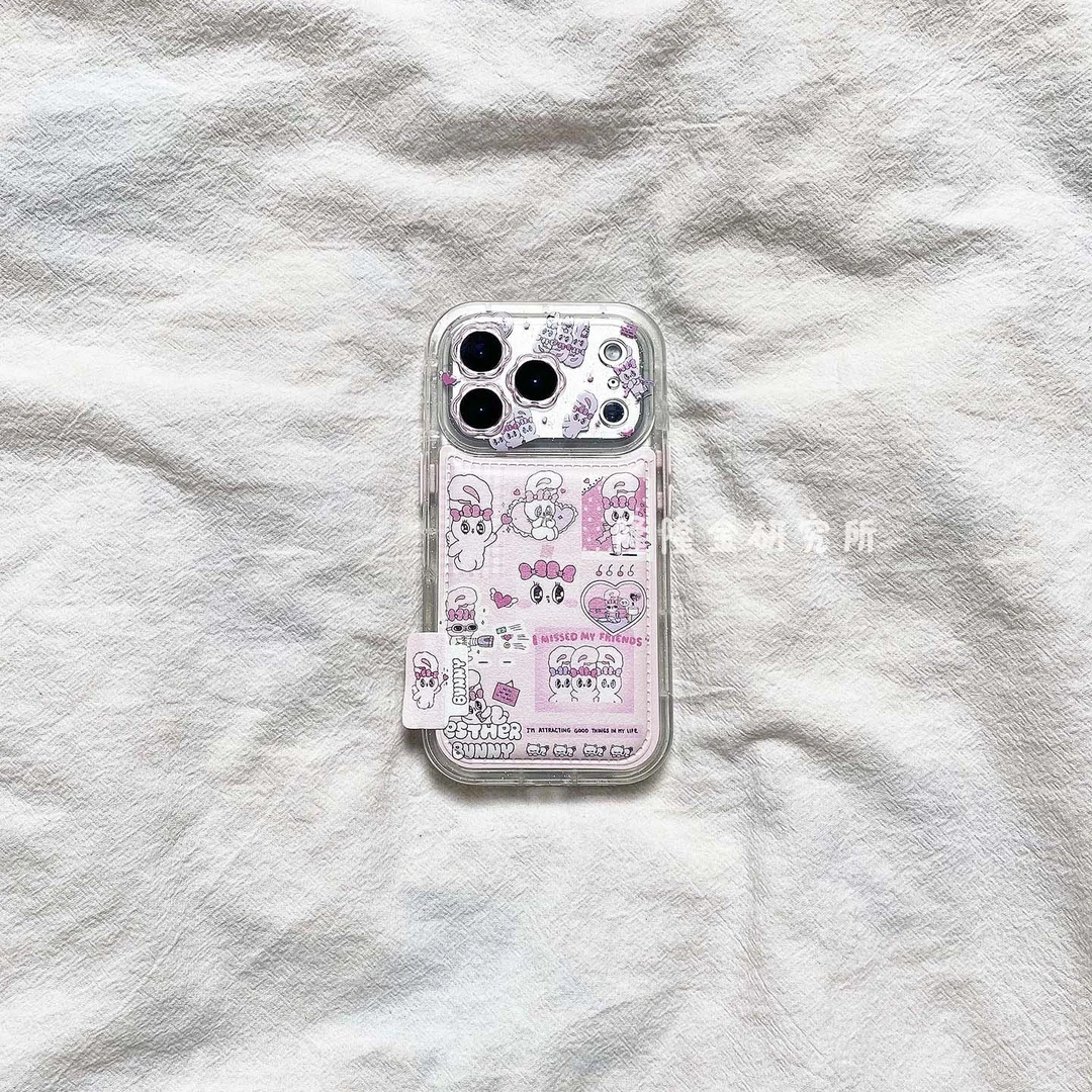 隆隆金适用苹果17手机壳艾丝乐小兔粉色16promax保护套13/14/15壳