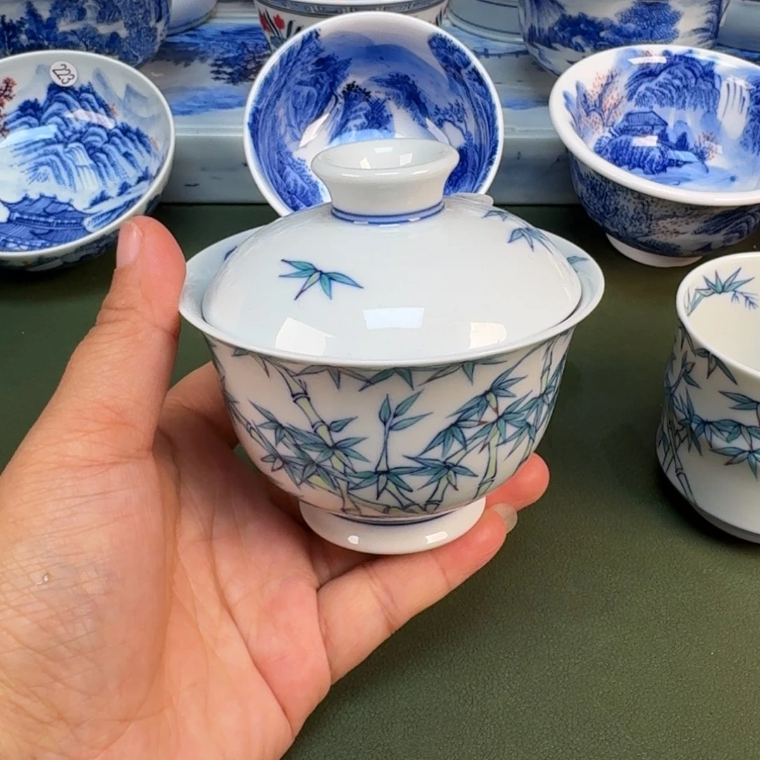 陶景德镇纯手绘茶具圆圆224