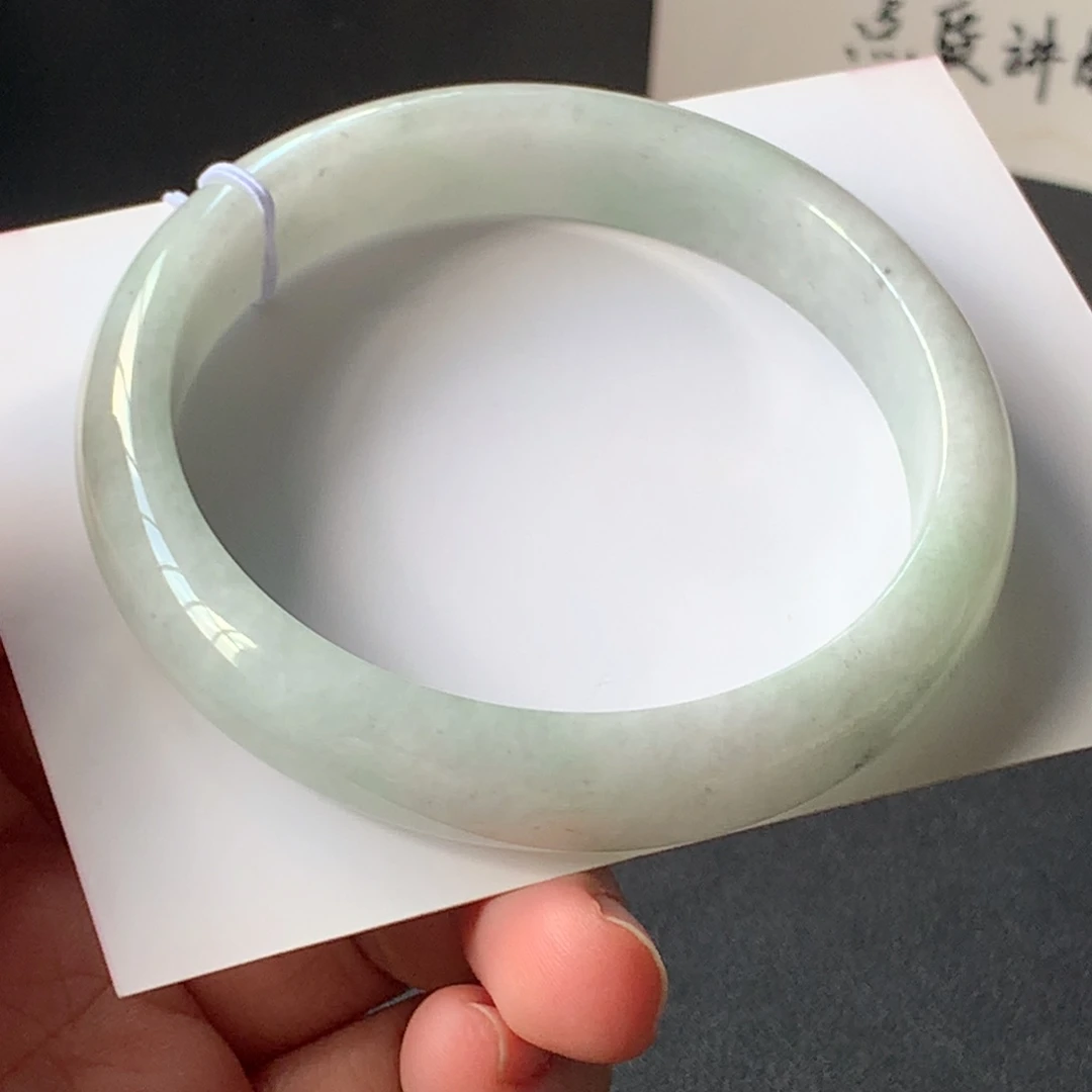 翡翠未镶嵌手镯36号57.3-12-7