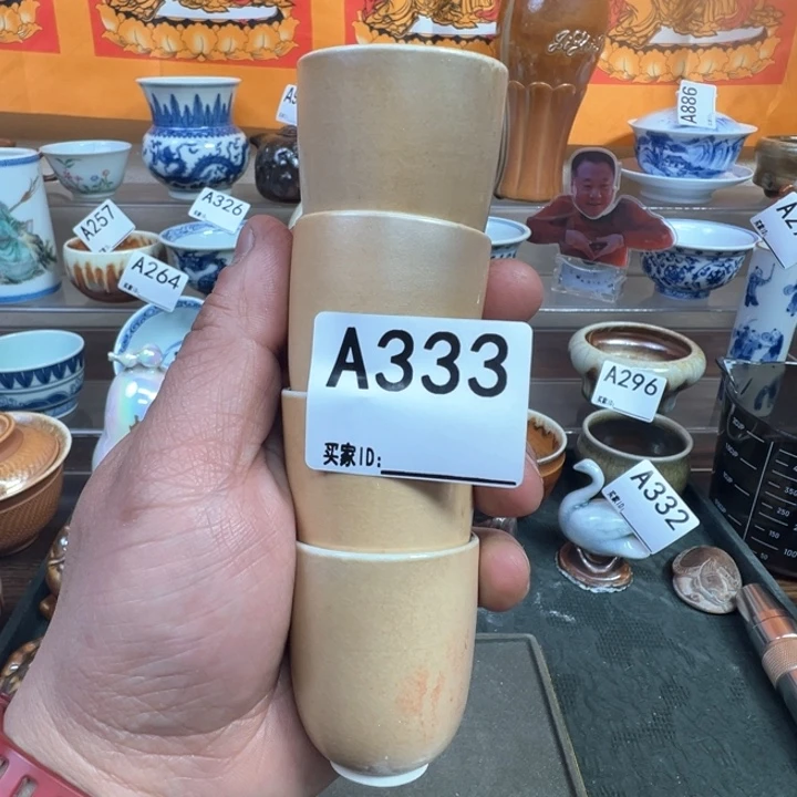 摆件333景德镇手工柴烧主人杯