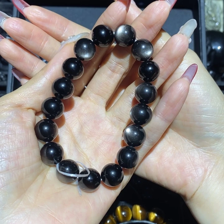 黑曜岩手链未镶嵌林