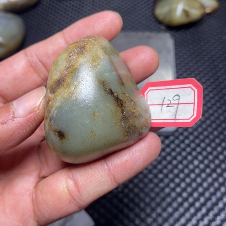 和田玉未镶嵌挂件129