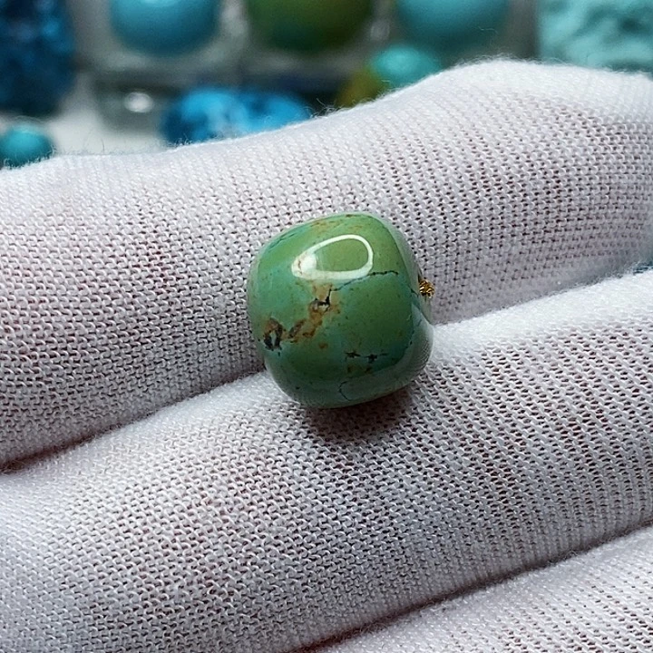 绿松石未镶嵌天然原矿 地大质检