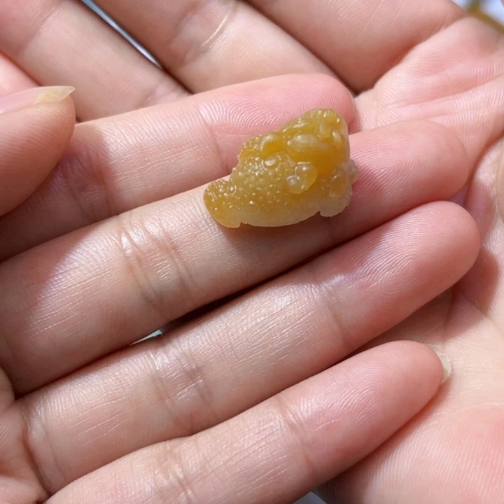 定制翡翠未镶嵌天然缅甸翡翠A货黄翡金蟾不退不换