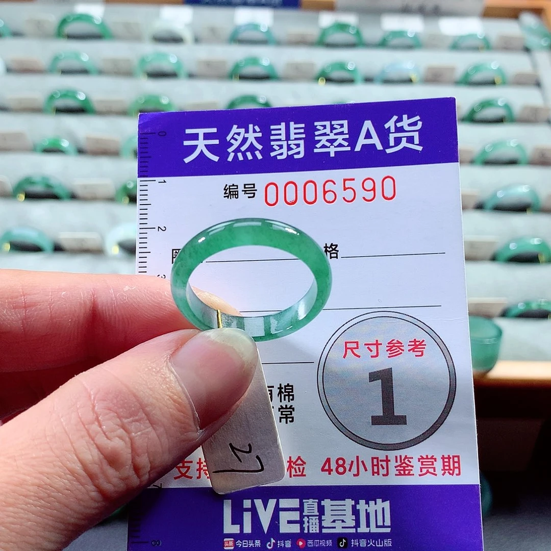 翡翠戒指未镶嵌27号
