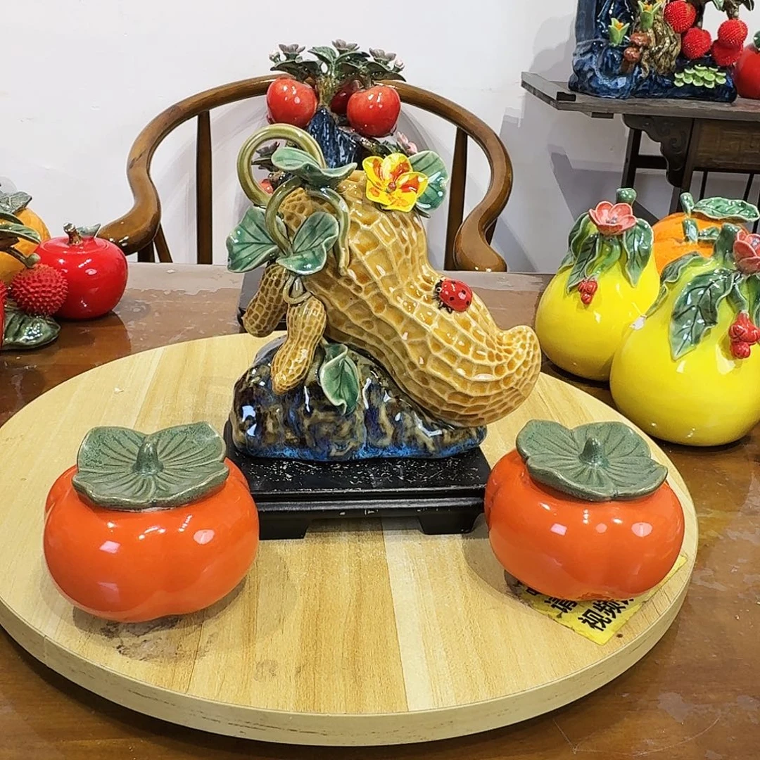 陶瓷好事发生摆件的