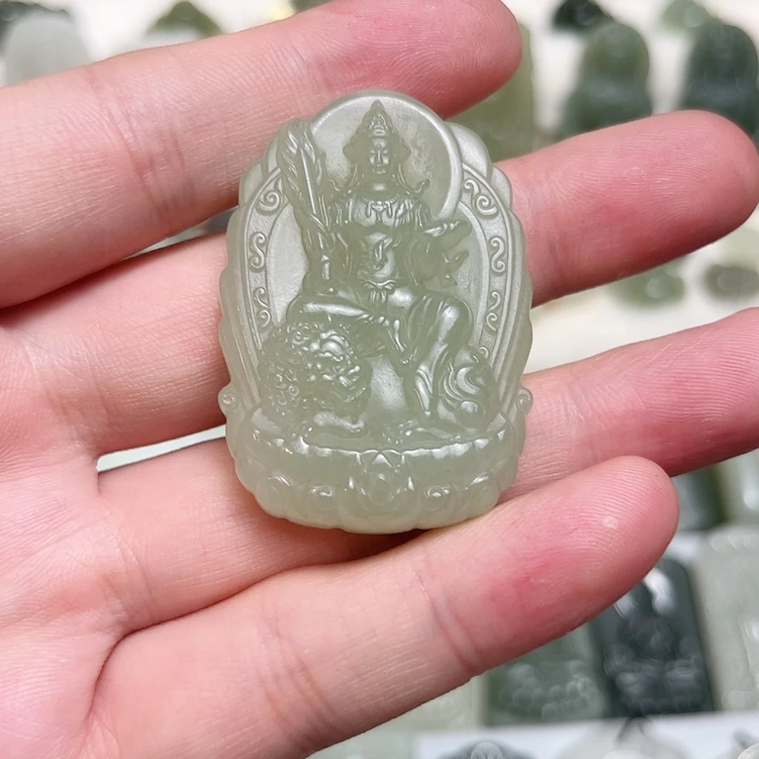 和田玉未镶嵌颈饰z**.