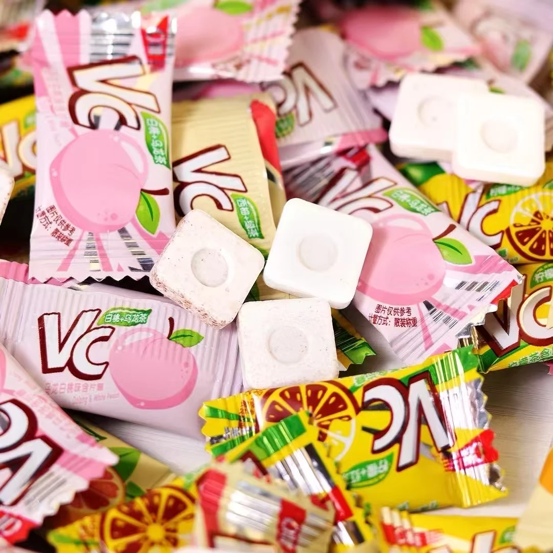 无糖维C柠檬茶糖口含片糖0糖0脂酸甜糖果清新口气爽口清凉糖