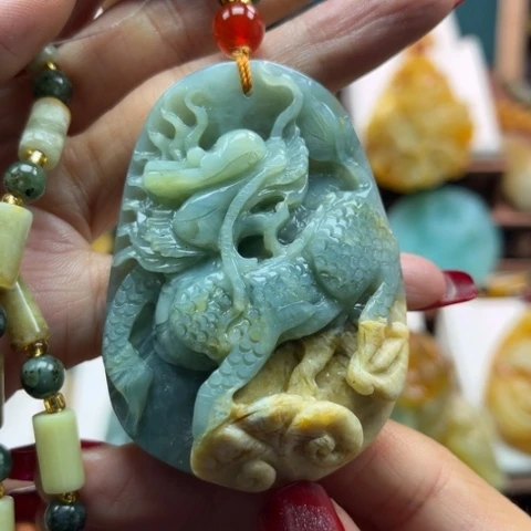 岫玉挂件未镶嵌挂件