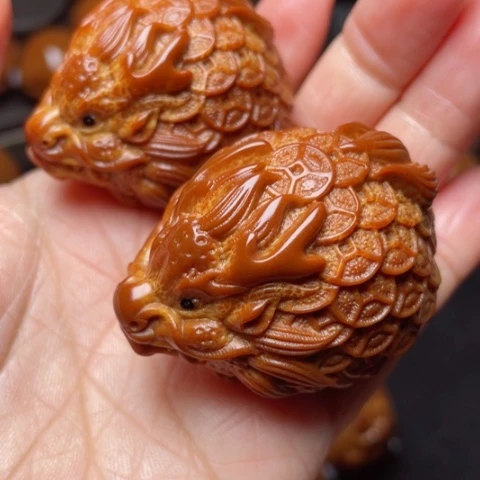 【闪购商品】手串/手链橄榄核37左右金币龙龟手球