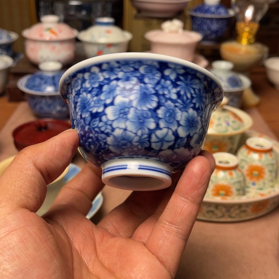 素铭品瓷釉下彩茶具
