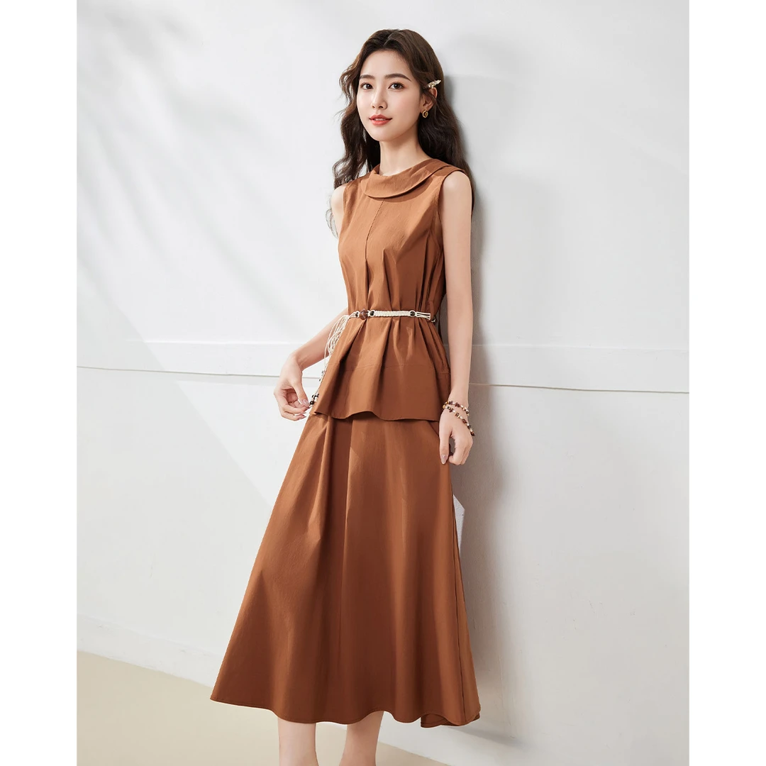 IEF/爱依服时尚套装2025夏季新款法式INS风高级感显瘦上下套裙女