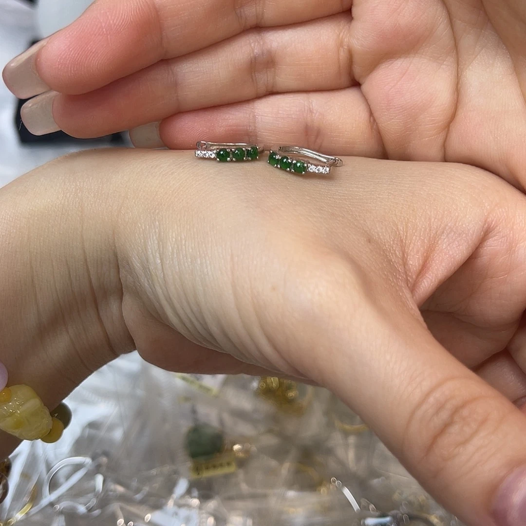 翡翠银S925镶嵌戒指