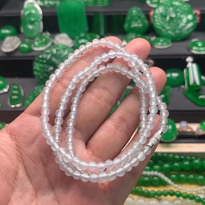 翡翠未镶嵌手链珠链