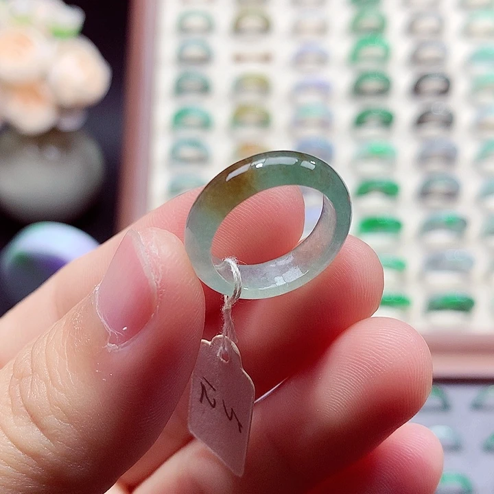 翡翠未镶嵌戒指12号