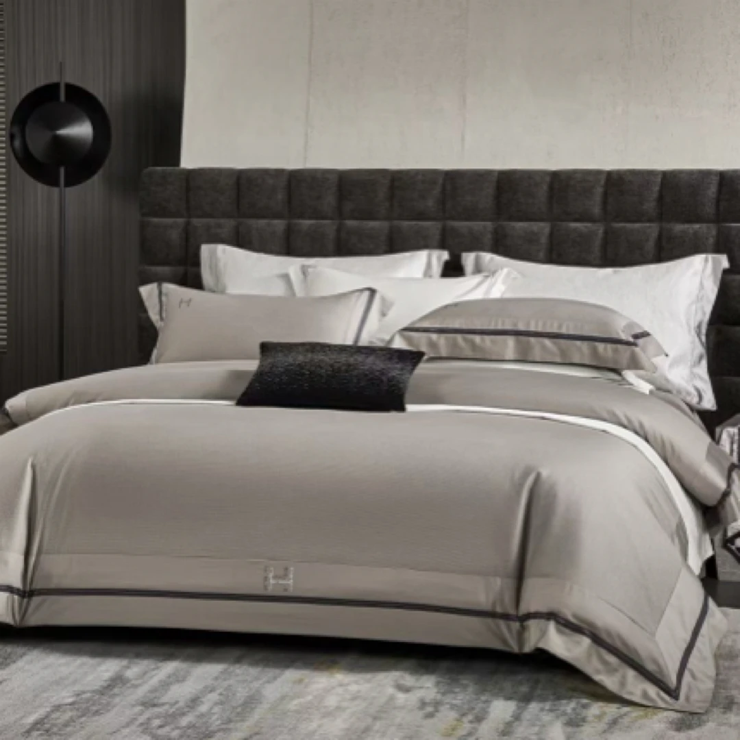 高端简约欧风烫钻棉+莱赛尔四季款四件套南爵夫人®家纺实体店同款