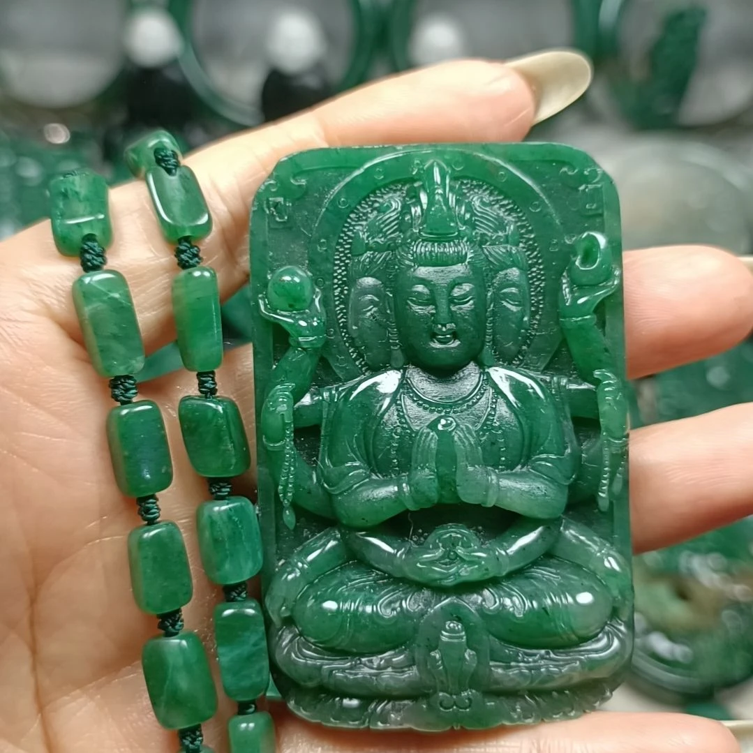 独山玉未镶嵌千手观音