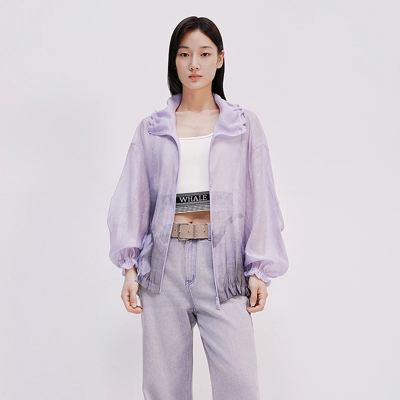 【商场同款】HPLY荷比俪夏印花轻盈舒适清凉长袖外套HBF24520113