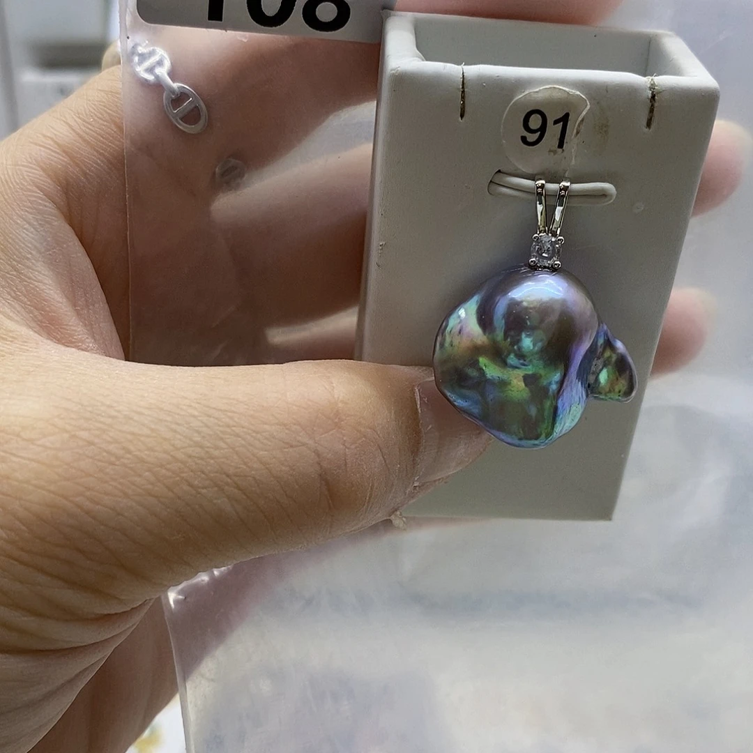 颈饰合金淡水珍珠