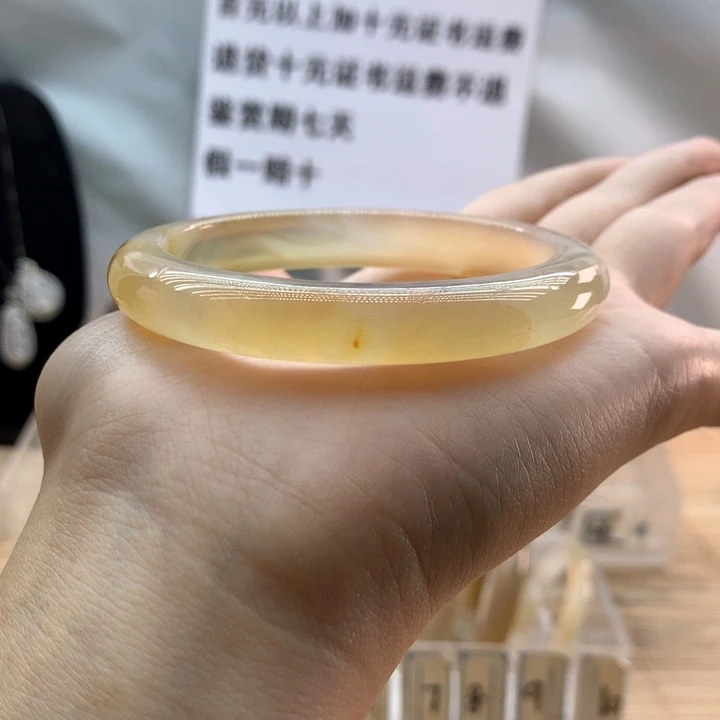 玛瑙/玉髓手镯未镶嵌橙*
