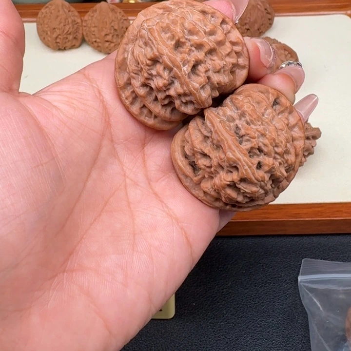 把件文玩核桃全品白狮子44