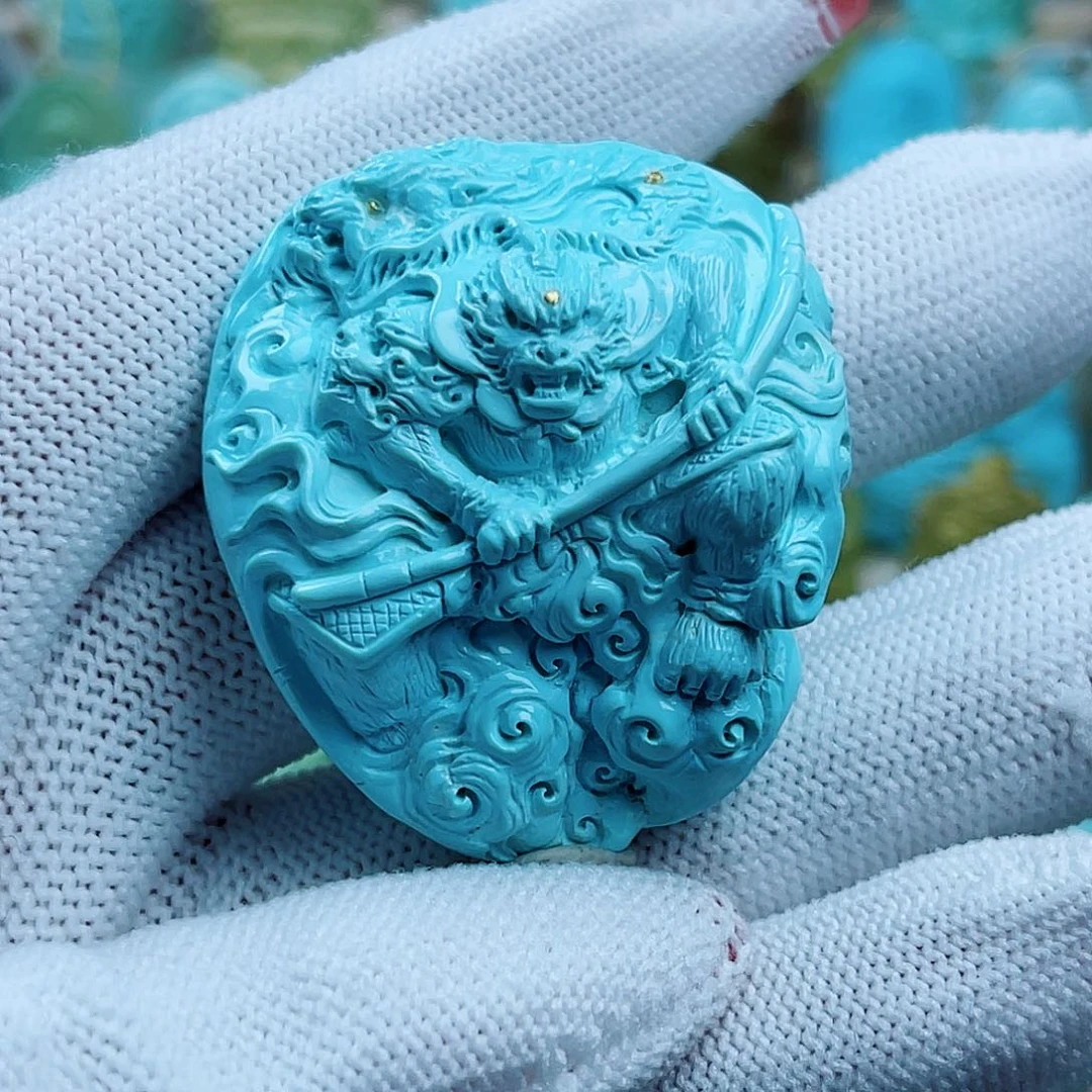 绿松石未镶嵌珠宝奇石