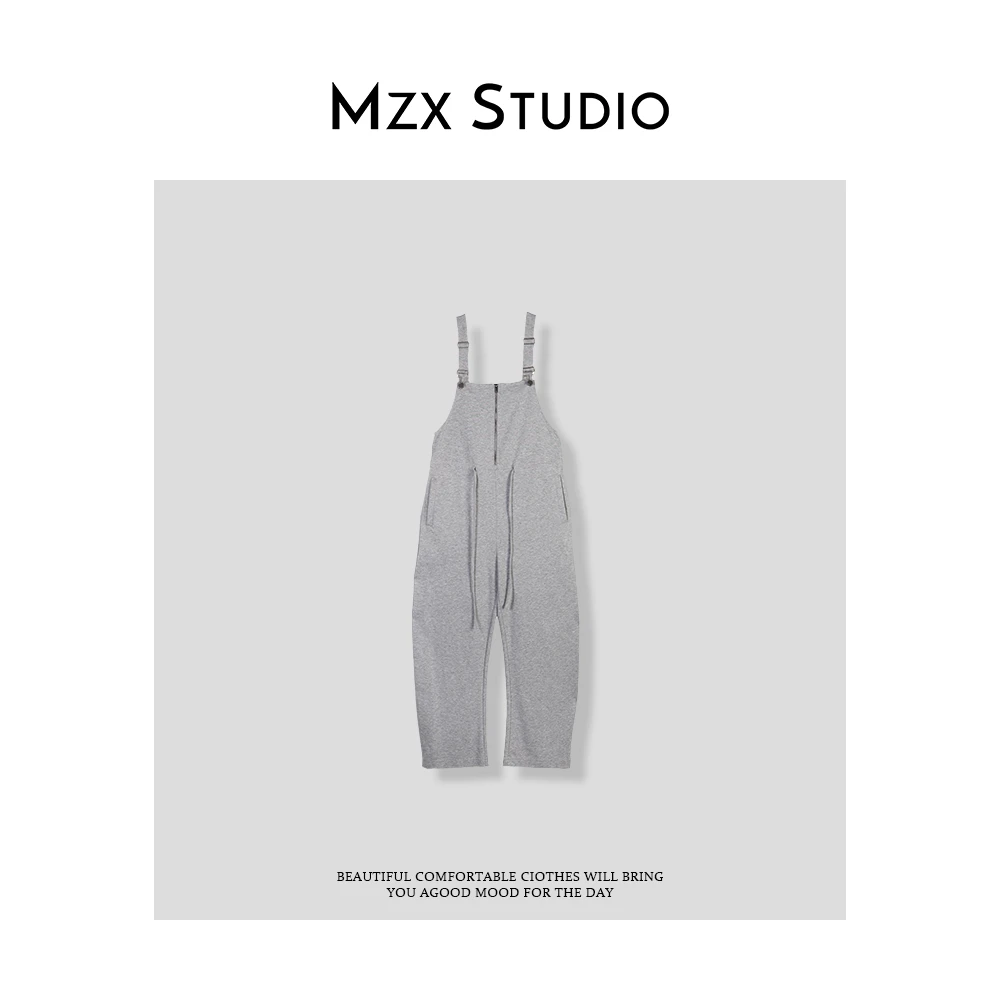MZX 休闲百搭直筒阔腿背带裤BDK8992-F