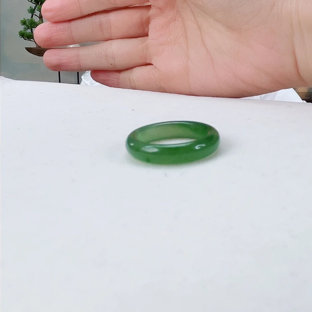 和田玉（碧玉）戒指未镶嵌?****?和田玉