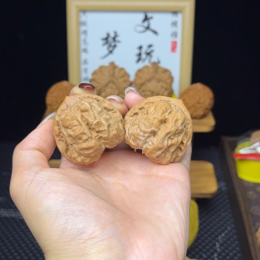 吊坠文玩核桃三角蛙42白茬