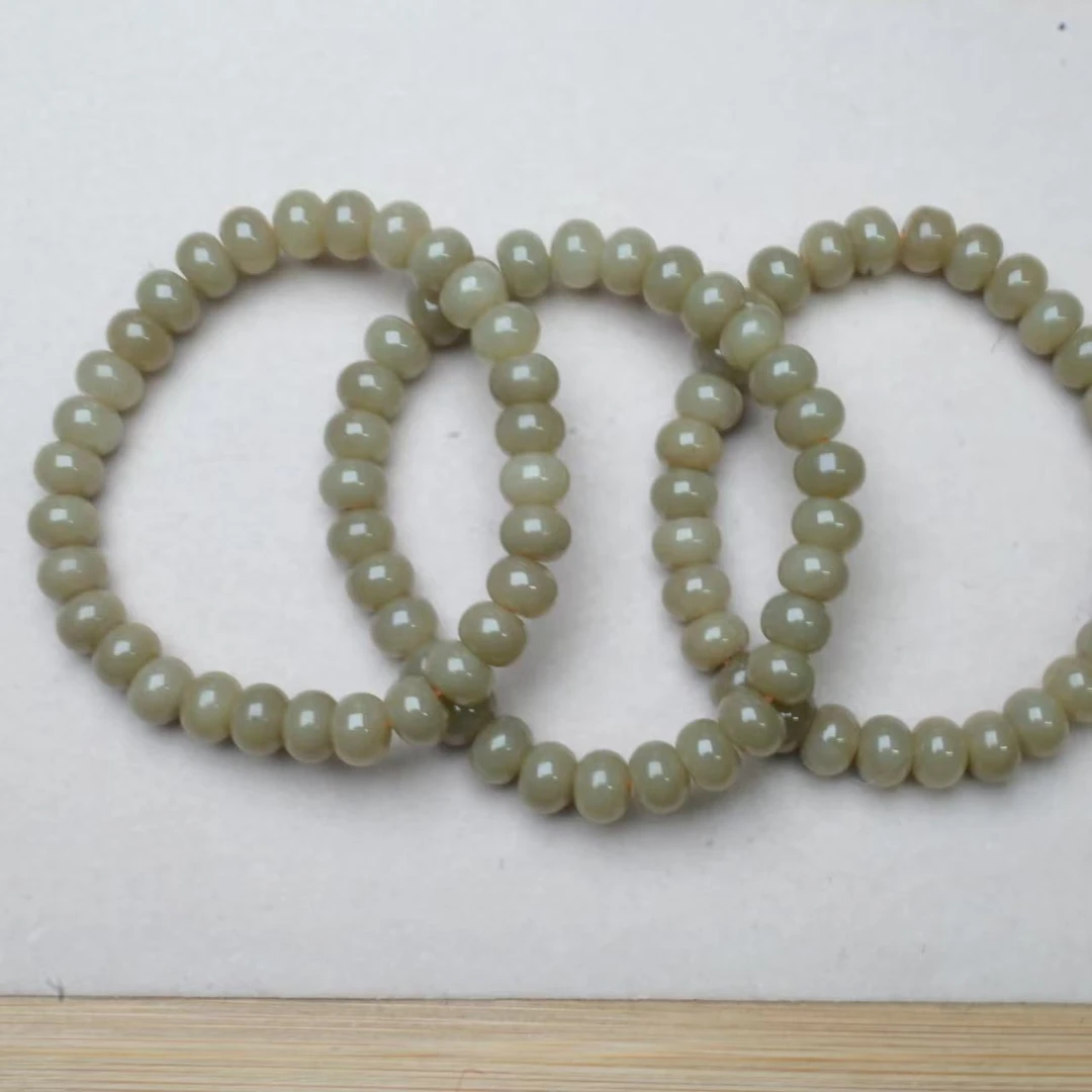 【D7】和田玉糖玉手串多样性发其一