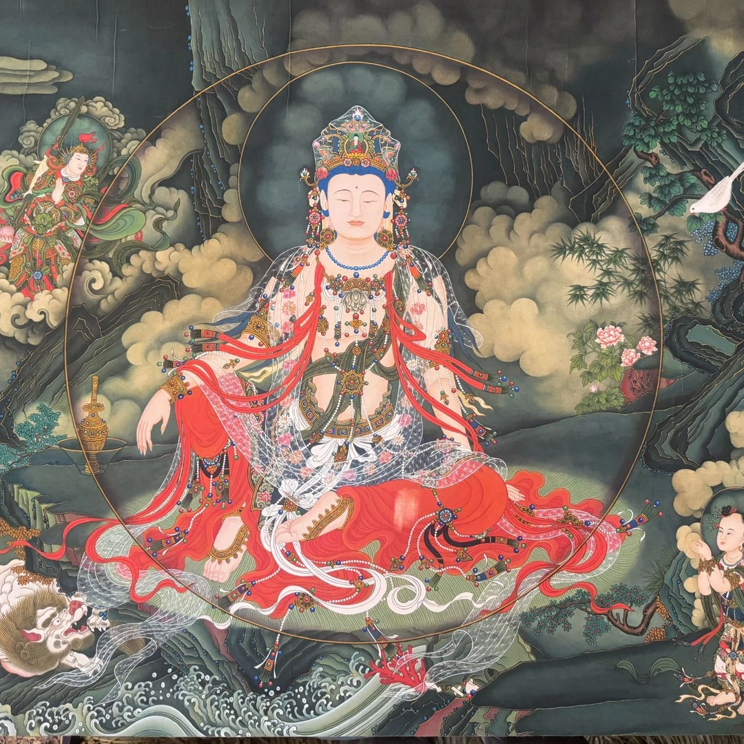 【水月观音】典藏精品/馆藏/唐卡999