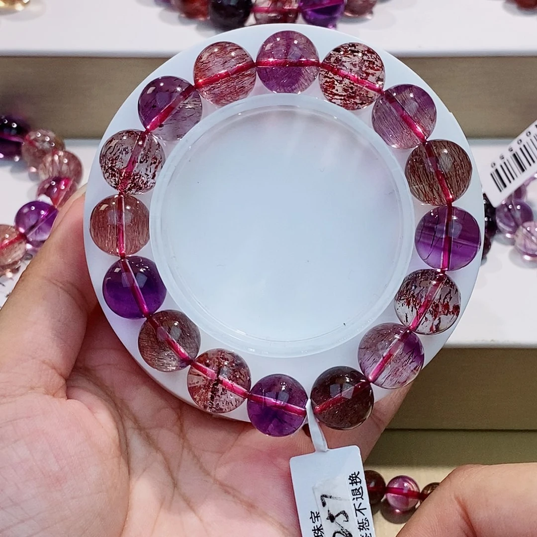 未镶嵌手链水晶黑加仑12