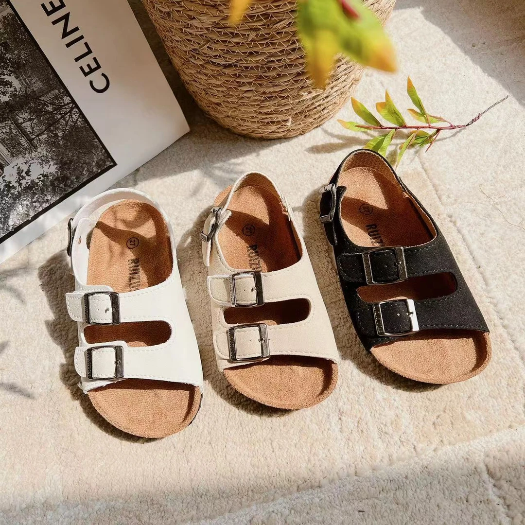 韩版男童休闲软底凉鞋时尚夏季百搭平底外穿露趾沙滩鞋