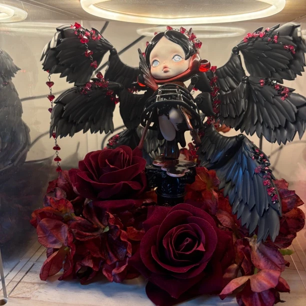 纯手工sp改娃空瞳六翼天使带发光盒子摆件顺丰包邮