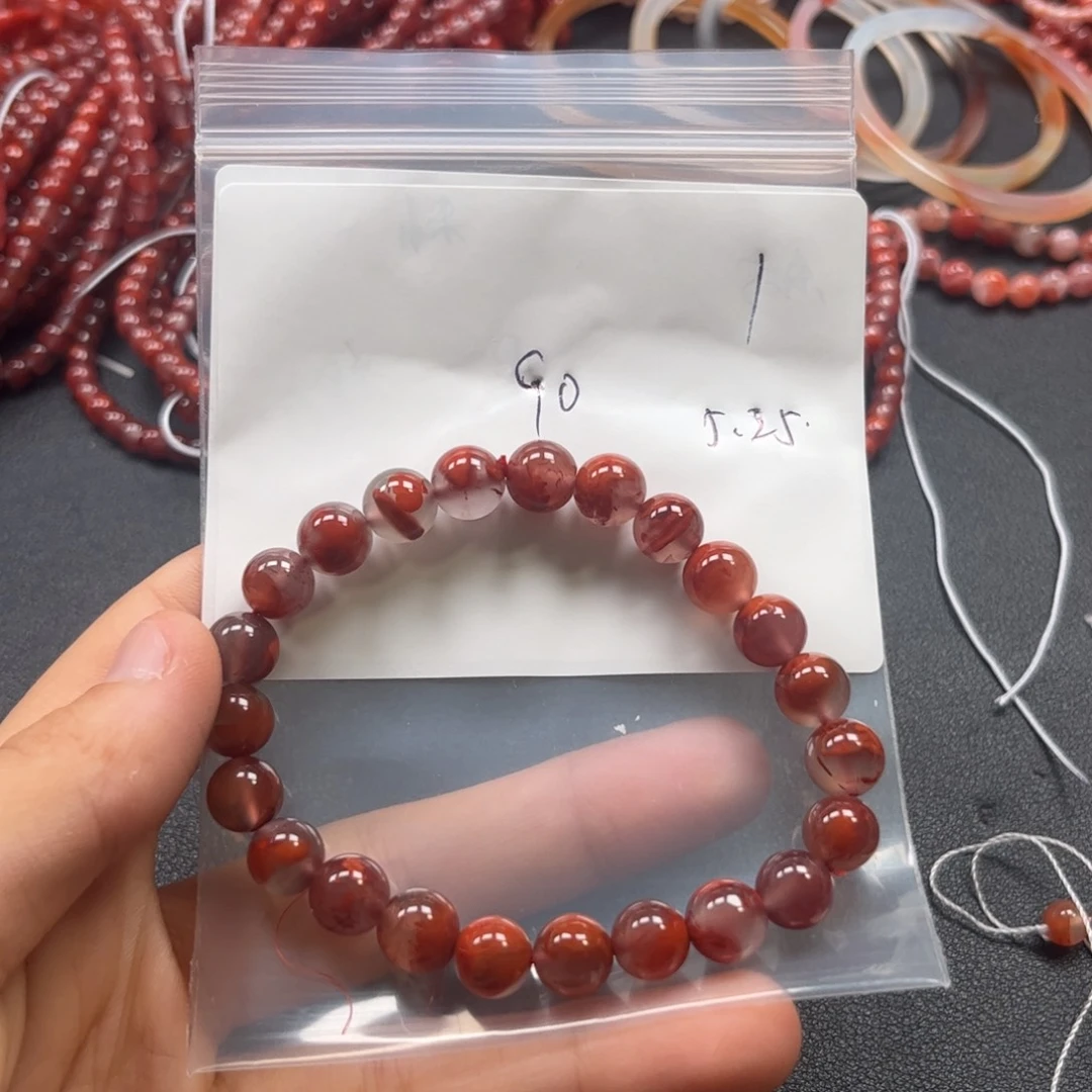 南红玛瑙串未镶嵌