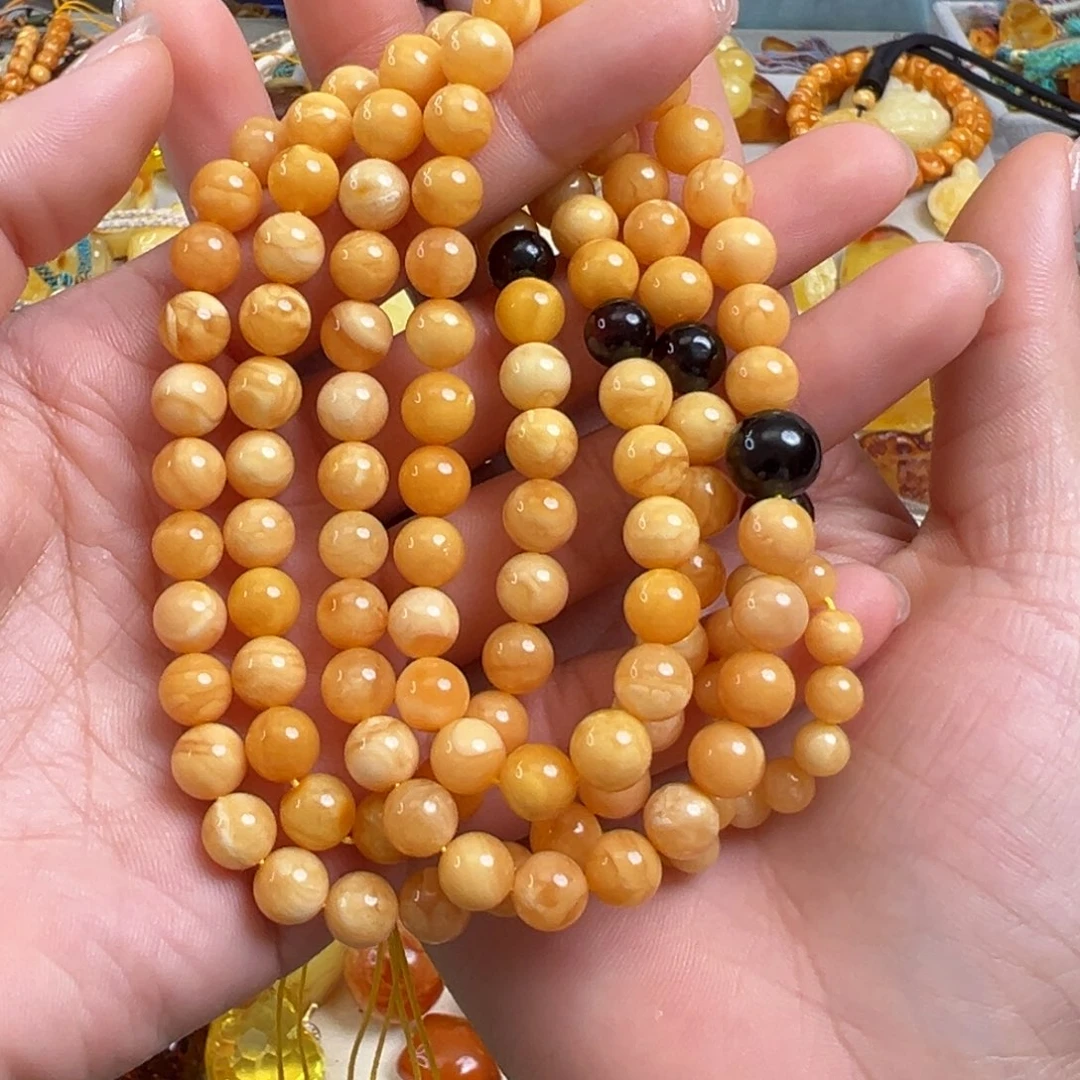 蜜蜡颈饰未镶嵌蜜蜡