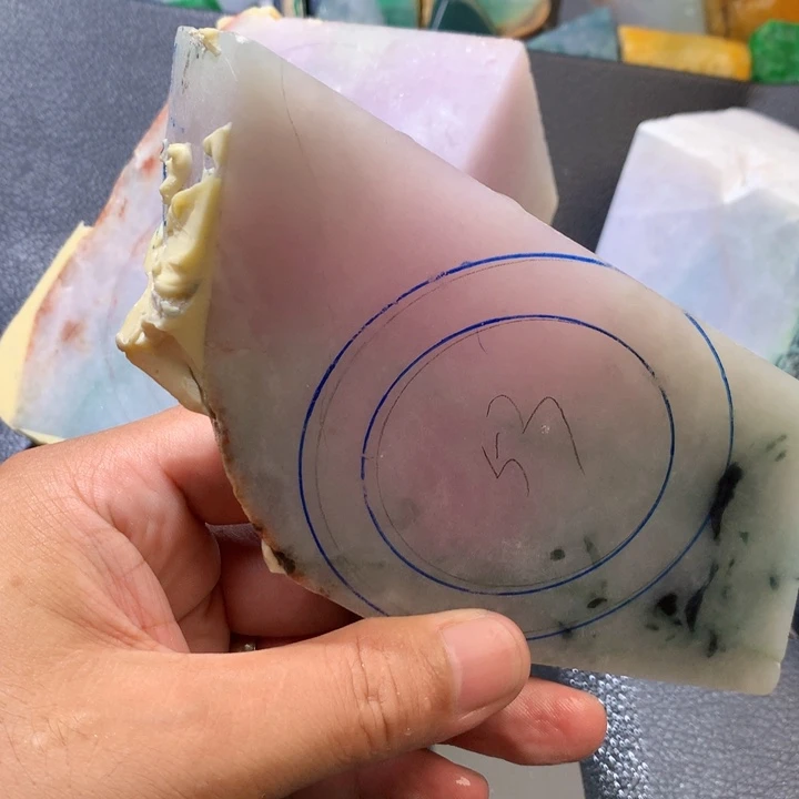颈饰未镶嵌翡翠缅甸天然翡翠片料牌子珠子平安扣
