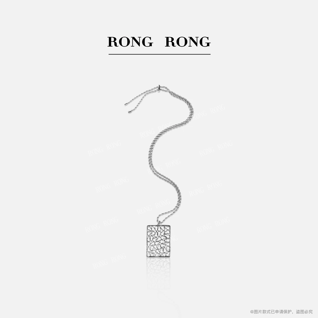 铜合金项链 RONGRONG 简约高级感心灵之窗项链D202504191001
