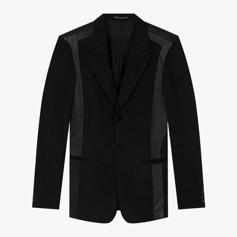YOHJI YAMAMOTO山本耀司绵羊毛单排扣男西服外套HDJ7210421A0001