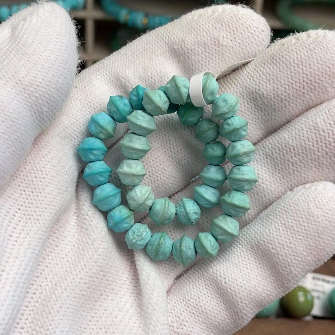 绿松石未镶嵌渐变百香单圈卡7.4