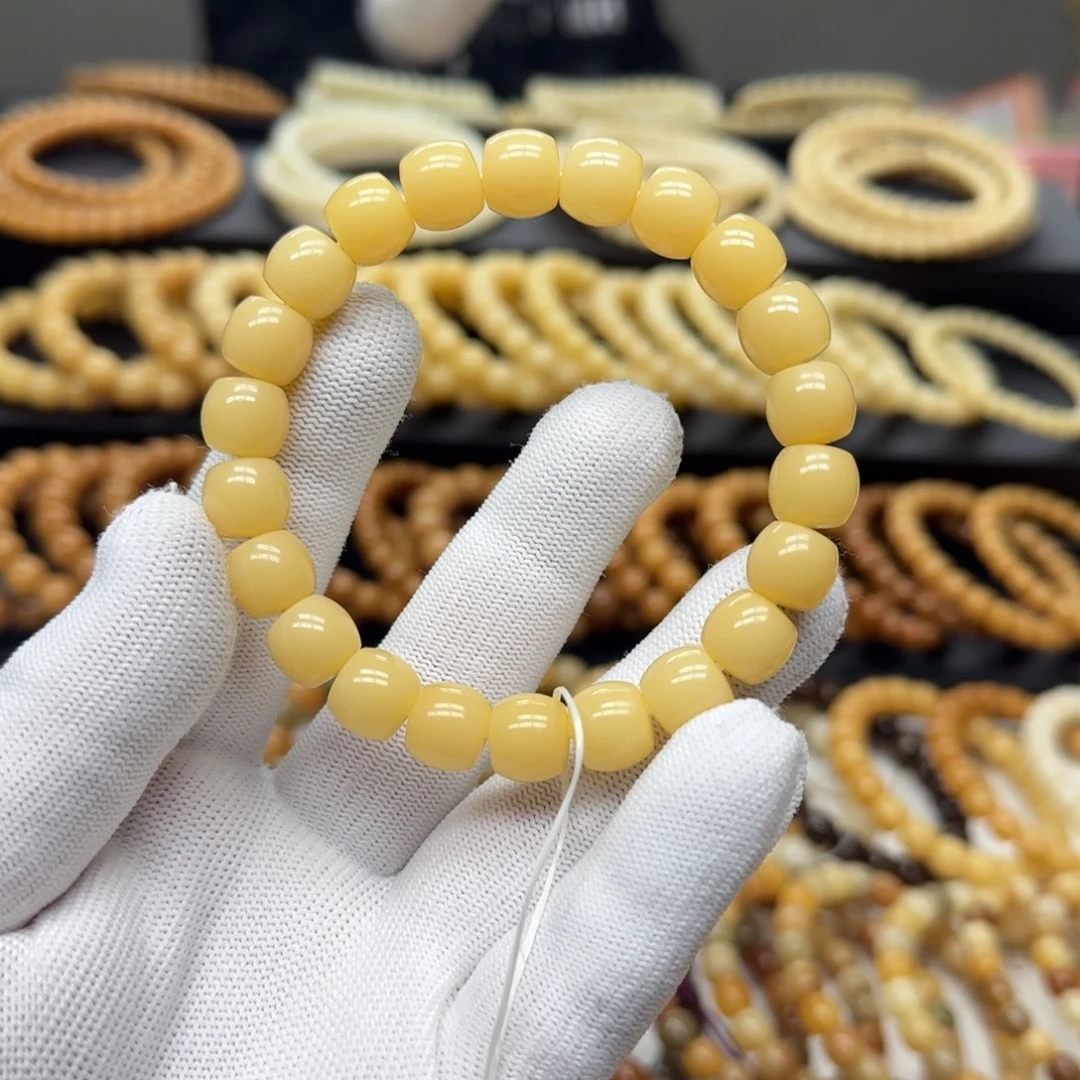 手串菩提根/象牙果10×11 鼓珠 10年 精工