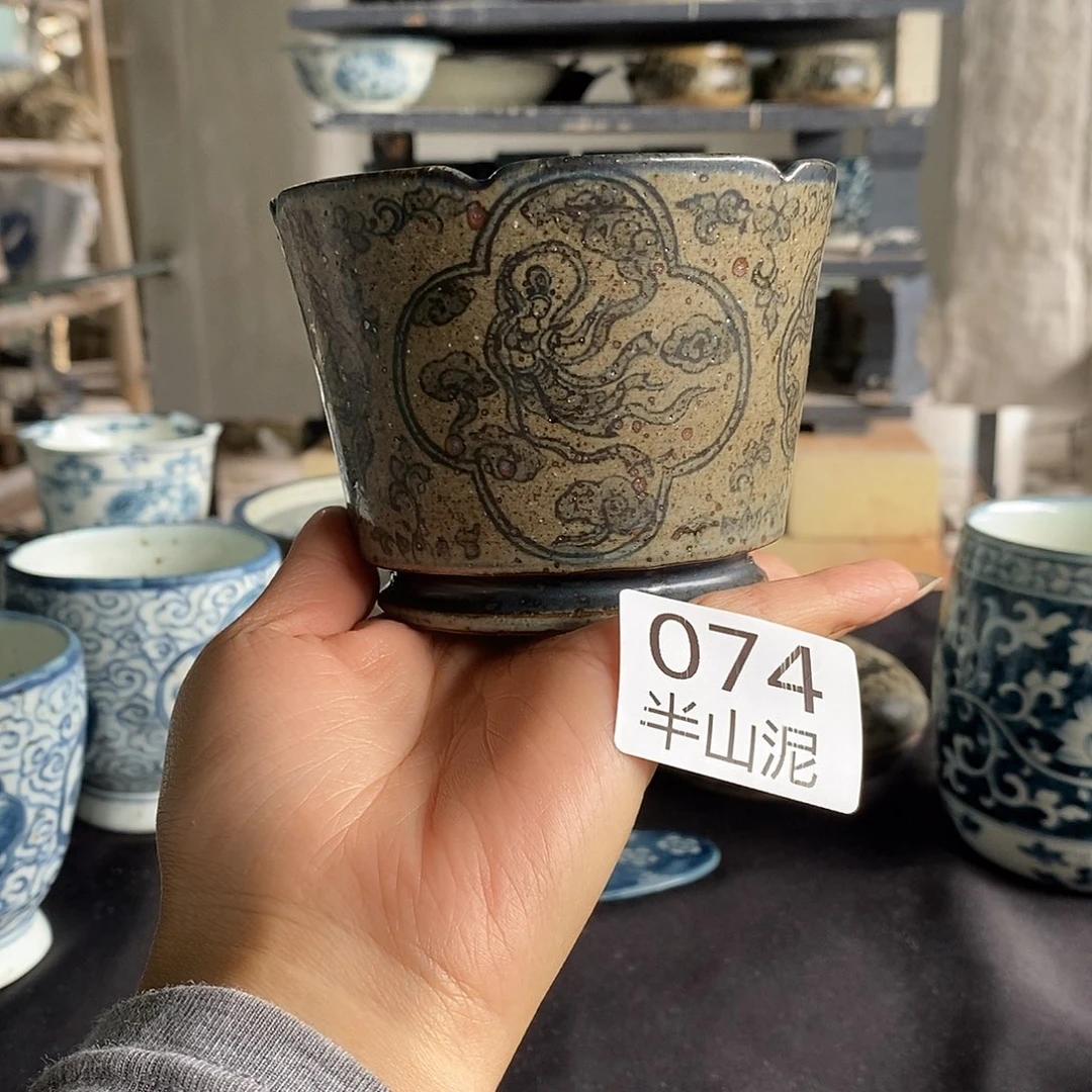 陶手工手绘青花高温陶瓷