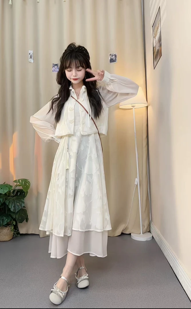 图图定制.小个子春季新中式国风连衣裙复古少女