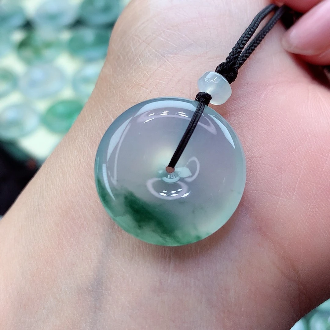 翡翠颈饰未镶嵌40尺寸23.0-5.8